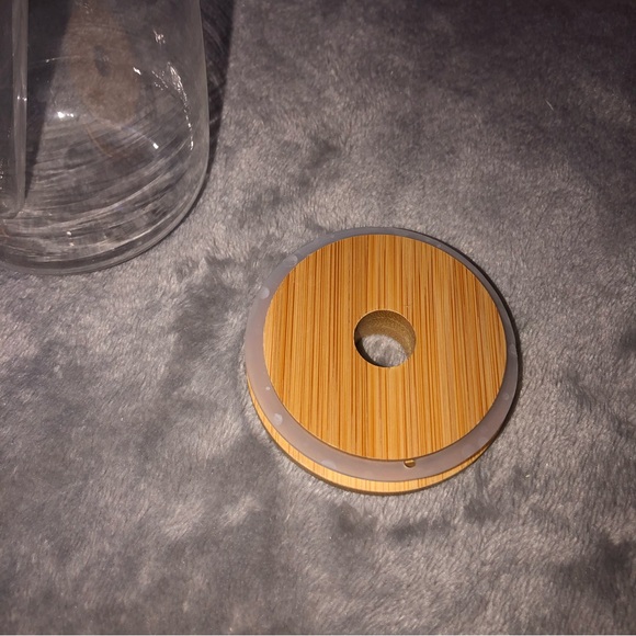 550 ml Glass Cup With Lid and Straw Bubble Tea/ Juice/ Mocha Mug drinkware - Picture 4 of 9